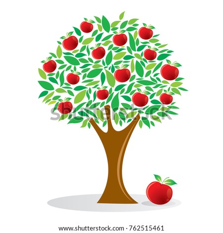 Download Apple Tree Fruit Tree Vector Illustration 库存矢量图（免版税 ...
