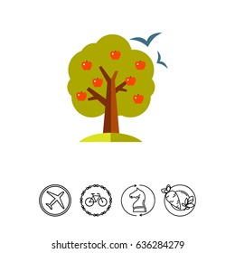 Apple tree icon