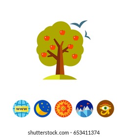 Apple tree icon