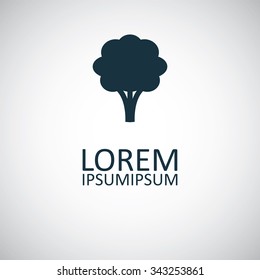apple tree icon, on white background
