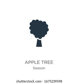 Apple tree icon vector. Trendy flat apple tree icon from season collection isolated on white background. Vector illustration can be used for web and mobile graphic design, logo, eps10