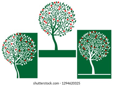 apple tree illustration