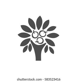 Apple Tree logo. Tree illustration icon 