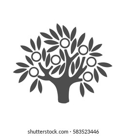 Apple Tree Logo. Tree Illustration Icon 