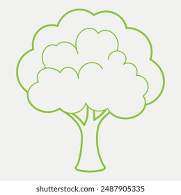 Apple tree vector art illustration