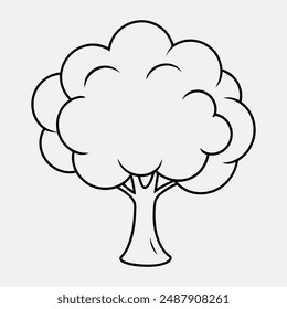 Apple tree vector art illustration