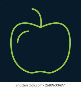 Apple trendy cute design useful creative vector Illustration art colorful blue background.eps