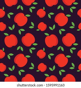 apple tropical fruit pattern seamless