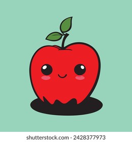 Apple Vector Art, Vector Icon, Graphic and Illustration