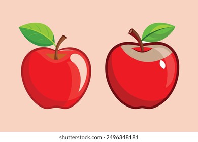 apple vector art illustration, apple vector