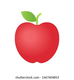 Apple vector, Back to school gradient style icon