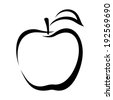 apple clip art outline