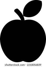 Apple Vector Black Apple Icon On Stock Vector (Royalty Free) 2210056839 ...