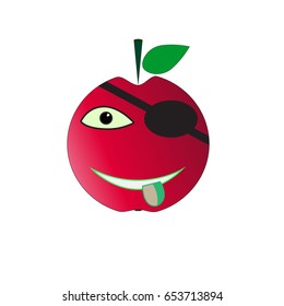 apple vector cartoon 