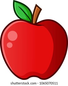 apple vector cartoon illustration