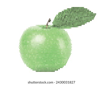 Apple from a vector circles