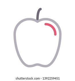 apple vector color line icon