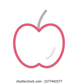 apple vector color line icon 