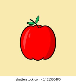 Apple vector design, apple icon, vector eps10.