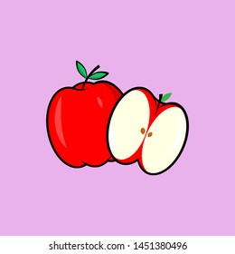 Apple vector design, apple icon, vector eps10.