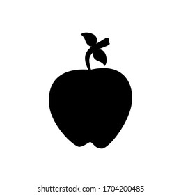 apple vector design isolated white
