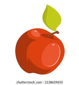 Apfel. Vektorgrafik. Illustration. Garten und Gemüsegarten