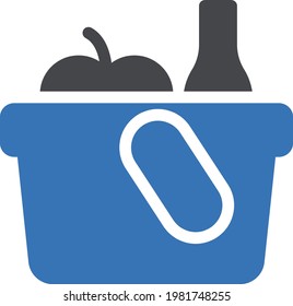 apple vector glyph color icon