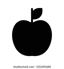 apple vector glyph flat icon