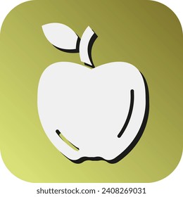 Apple Vector Glyph Gradient Background Icon For Personal And Commercial Use.
