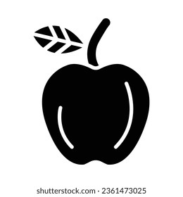 Apple Vector Glyph Icon For Personal And Commercial Use.
