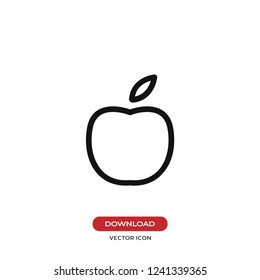 Apple vector icon