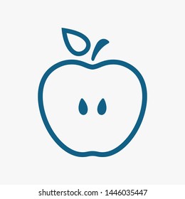 Apple vector icon. 