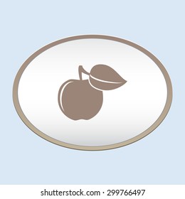Apple vector icon
