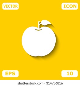 Apple vector icon.