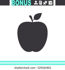 Apple vector icon.