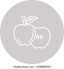 Icono vectorial de Apple. Se puede usar para imprimir, móviles y aplicaciones web.