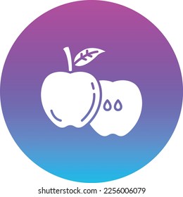 Apple vector icon. Can be used for printing, mobile and web applications.