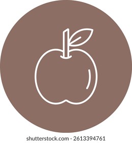 Apple vector icon. Can be used for printing, mobile and web applications.