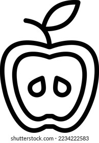 Ilustración de diseño de icono del vector Apple