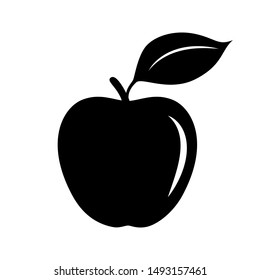 Apple vector icon. diet illustration symbol. food sign or logo.