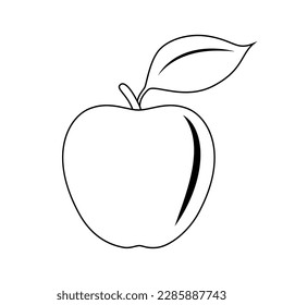 Apple vector icon. diet illustration symbol. food sign or logo.
