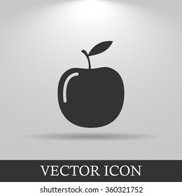 apple - vector icon. Flat design style EPS