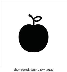 Apple vector icon. Apple flat sign design. Apple symbol pictogram