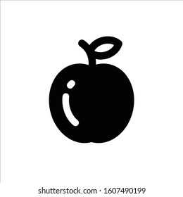 Apple vector icon. Apple flat sign design. Apple symbol pictogram