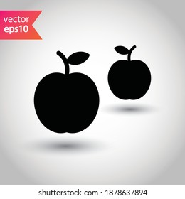 Apple vector icon. Apple flat sign design. Apple symbol pictogram