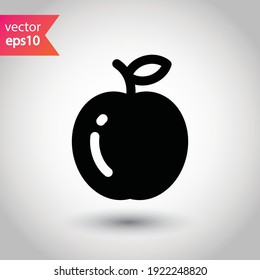 Apple vector icon. Apple flat sign design. Apple symbol pictogram