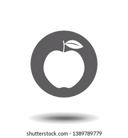 Apple vector icon. Apple fruit