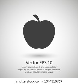 Apple vector icon. Apple fruit illustration icon.Web design vector logo. Apple isolated on background