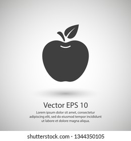 Apple vector icon. Apple fruit illustration icon.Web design vector logo. Apple isolated on background
