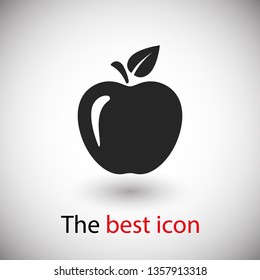 Apple vector icon. Apple fruit illustration icon.Web design vector logo. Apple isolated on background